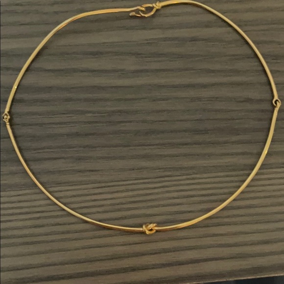 Gold link chocker style necklace - Picture 3 of 3